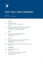 Icon image Yale Law Journal: Volume 121, Number 8 - June 2012
