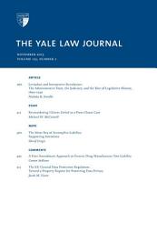 Icon image Yale Law Journal: Volume 123, Number 2 - November 2013