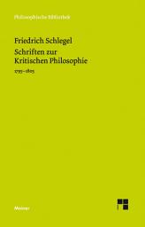 Icon image Schriften zur Kritischen Philosophie